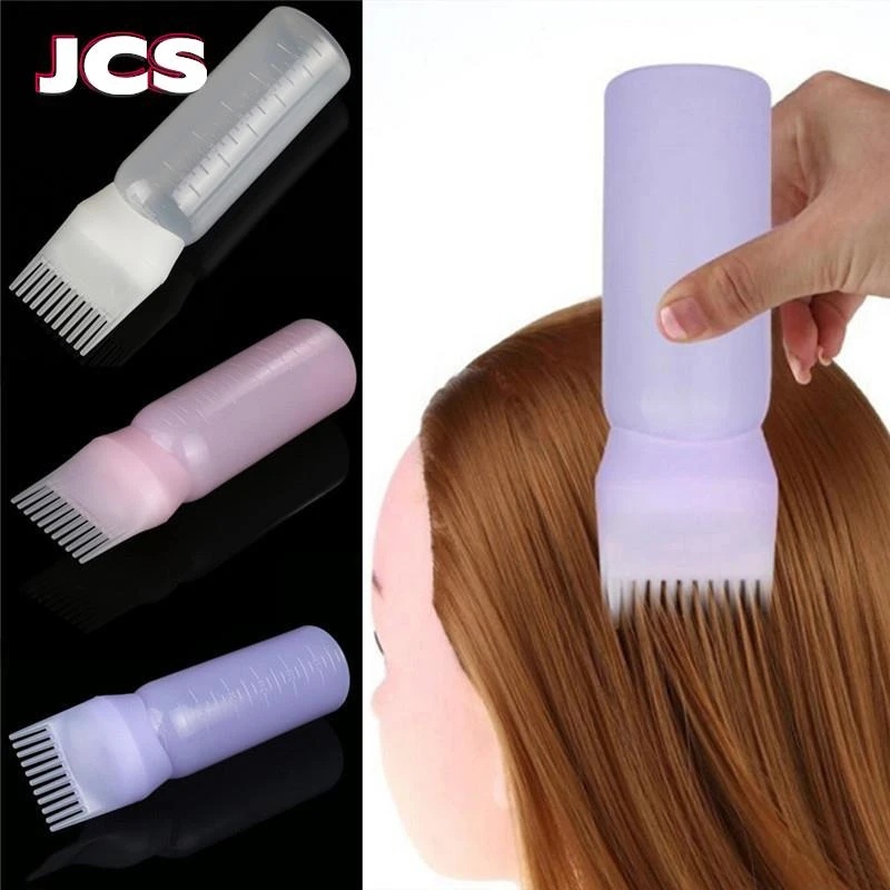 Empty Hair Dye Bottle With Applicator Brush Dispensing Salon Hair Coloring Dyeing Bottles Hairdressing Styling Tool 120ML