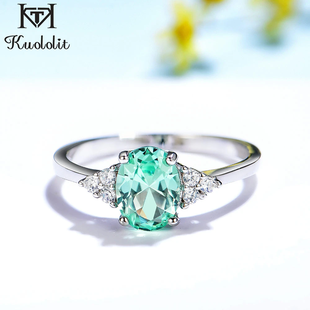 Kuololit Zultanite Tanzanite Gemstone Ring for Women Solid 925 Sterling Silver Color Change Ring for Wedding Engagement Jewelry