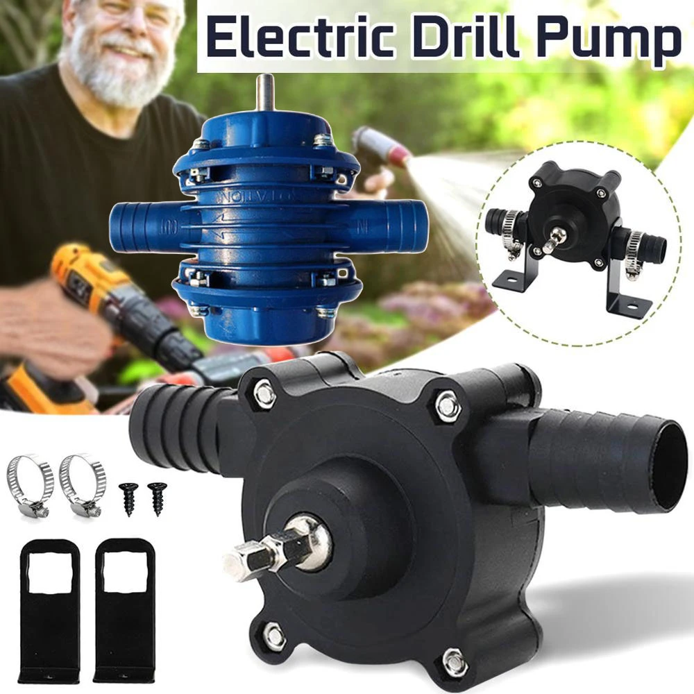 Onnfang Self-Priming Pump Micro Hand Electric Drill Motor Water Pump  Heavy Duty  Centrifugal Pumps For Home Garden