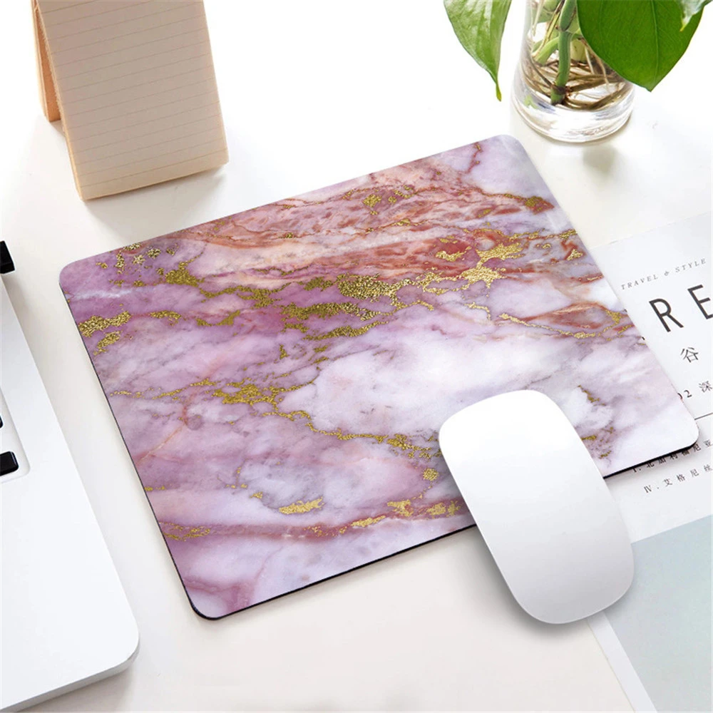 1PC Silicone Mouse Pad Marble Nordic Style Mouse Pad for Gaming Laptop Desk Pad Mouse Pad Wrist Rest Office Desk Pad