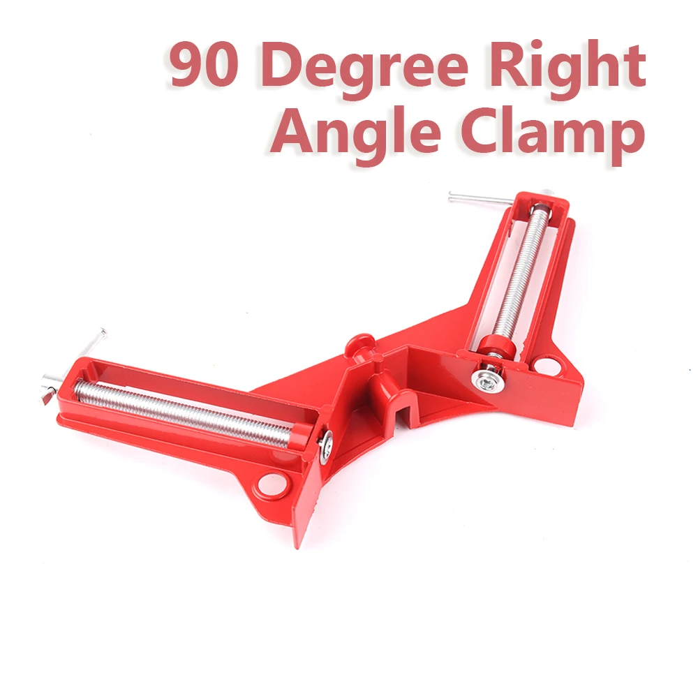 Rugged 90 Degree Right Angle Clamp Clip DIY Corner Clamps Quick Fixed Glass Wood Picture Frame Woodwork Right Angle Corner