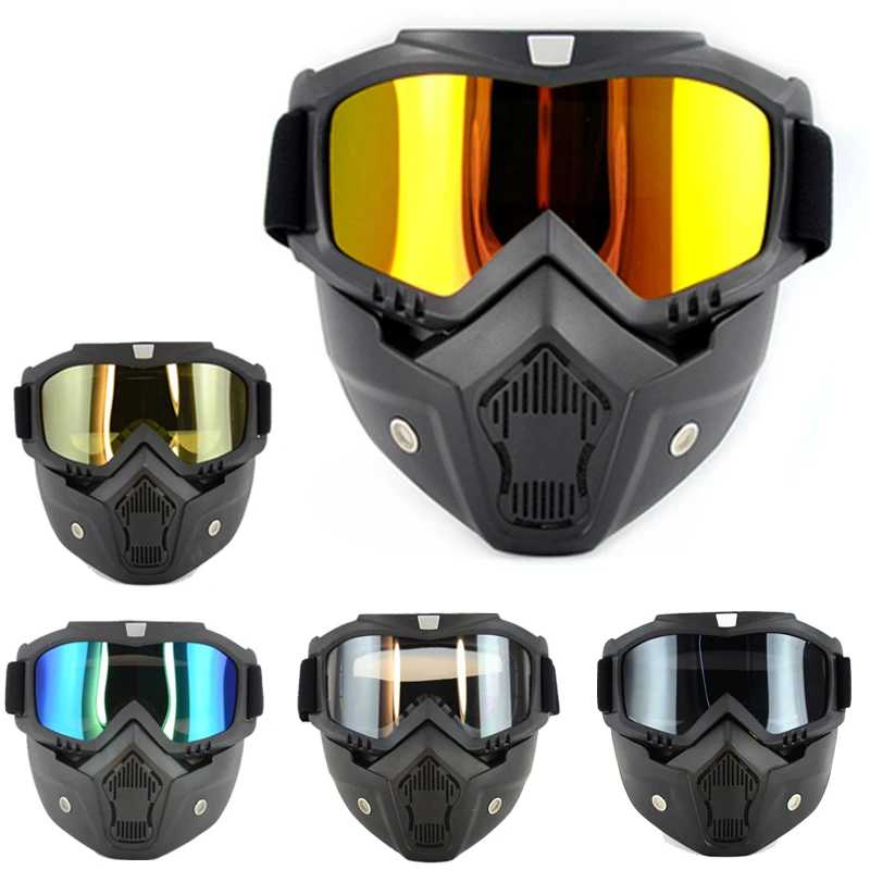 Motorcycle Goggles Off-Road Helmet Goggles Windproof Glasses Goggles Mask Goggles Ski safe mirror helmetty protective ski masks