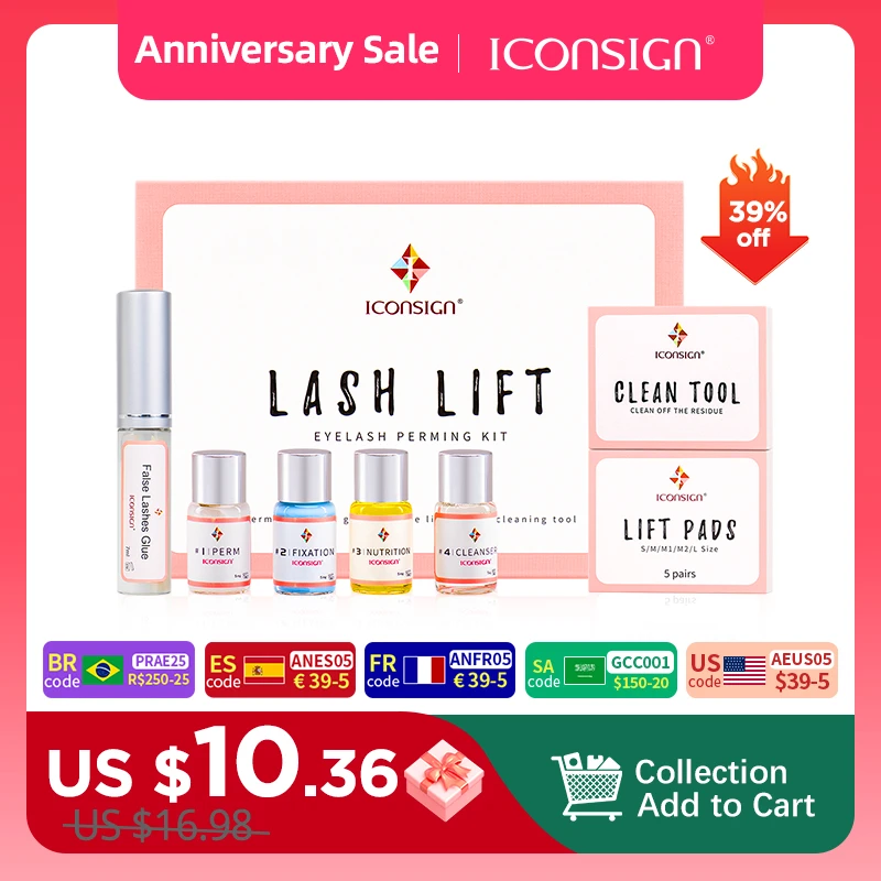 Dropshipping Lash Lift Kit Makeupbemine Eyelash Perming ICONSIGN Calia Perm Set Can Do Your Logo And Ship By Fast Shippment