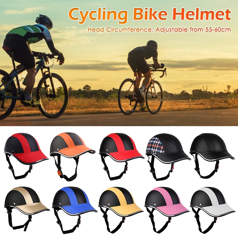 Adjustable Bike Cycling Helmet Baseball Cap Anti UV Safety Bicycle Helmet Men Women Road Bike Helmet for Outdoor MTB Skating