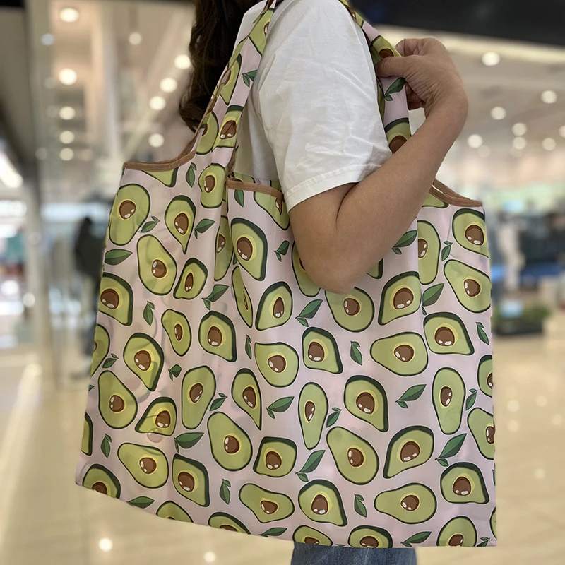 Reusable Foldable Shopping Bag High Quality Large Size Tote Bag  Eco Bag Waterproof T-shirt Bag Shopkeeper Bags Handbags