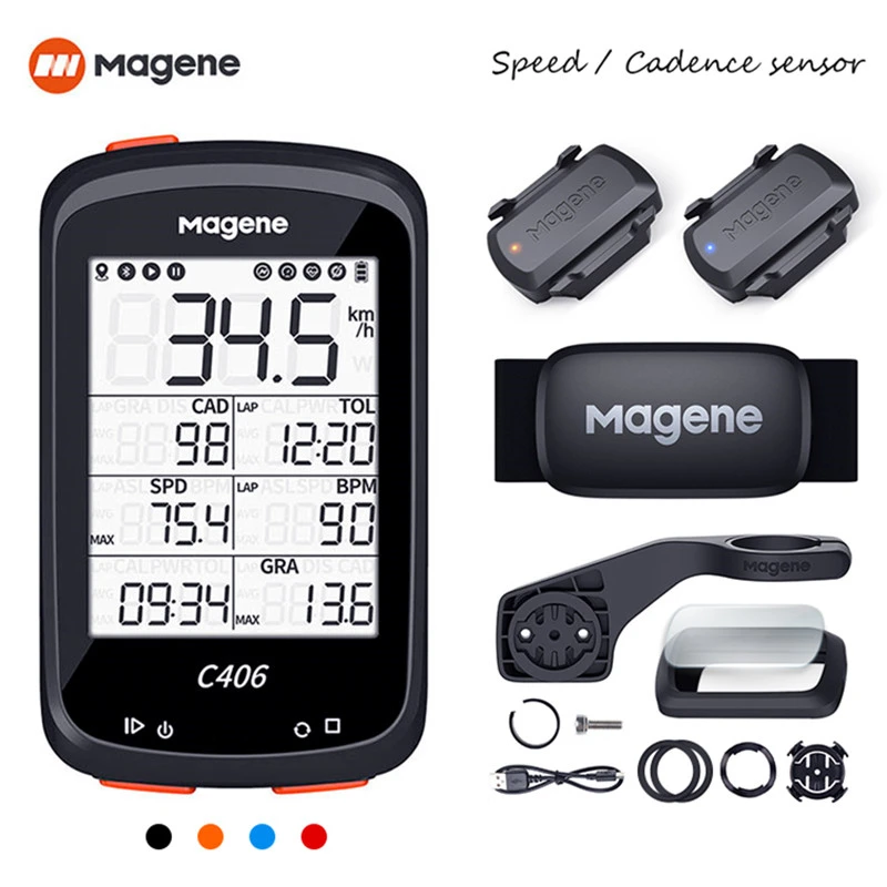 Magene C406 Bicycle GPS Computer MTB Road Cycle Smart Wireless Waterproof Speedometer Garmin Bike Accessories S3+ H64 For Strava