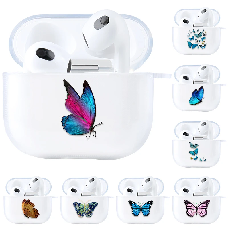 For Airpods Case Airpods 2 1 Cases Cute Cartoon Protective Silicone Cover For Air Pods Pro Wireless Earphone Transparent Funda