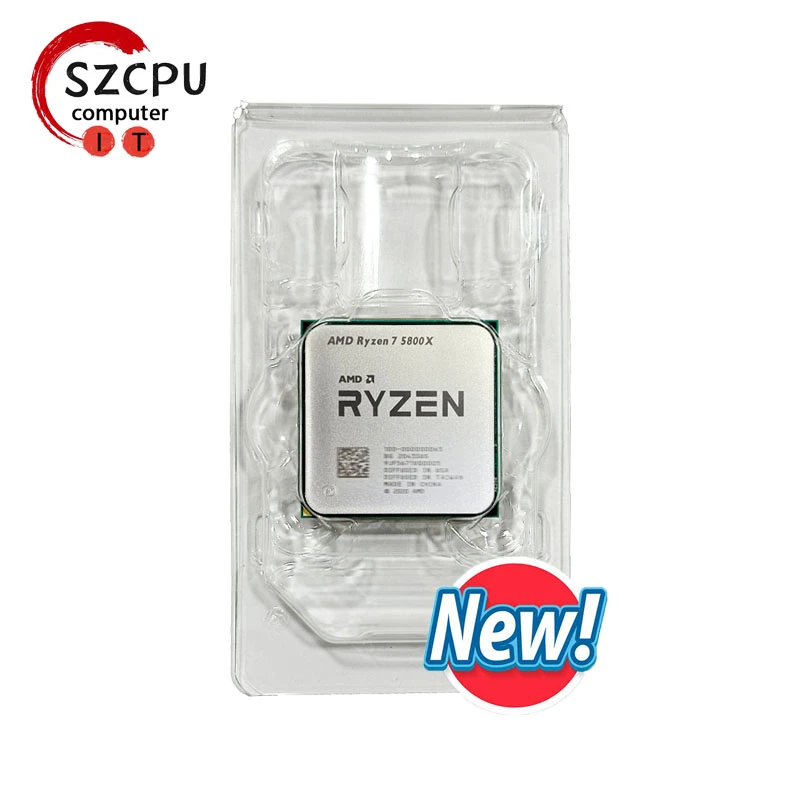 AMD Ryzen 7 5800X R7 5800X 3.8 GHz Eight-Core 16-Thread CPU Processor 7NM L3=32M 100-000000063 Socket AM4 New but without cooler