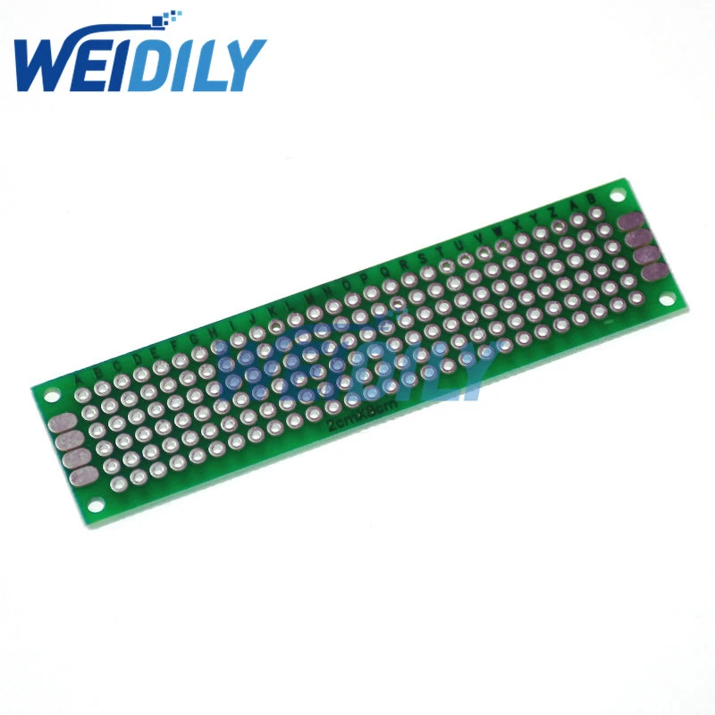 5PCS/Lot 2*8CM Double Side Prototype PCB diy Universal Printed Circuit Board 2x8cm
