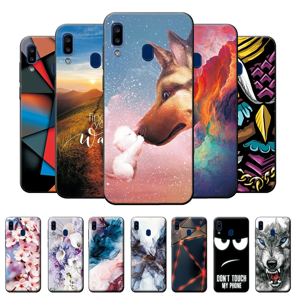 Case For Samsung Galaxy A20 Case A205FN Silicone Soft TPU Slim Back Cover Case For Samsung A20E A20 A20S A 20E A 20 Phone Cover