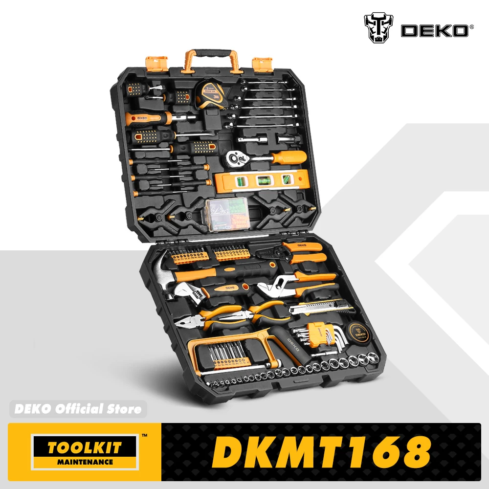 DEKO  Hand Tools Woodworking tools Multi tool with Tool Box Socket set and Torque wrench  DKMT Series Hand tool sets  edc