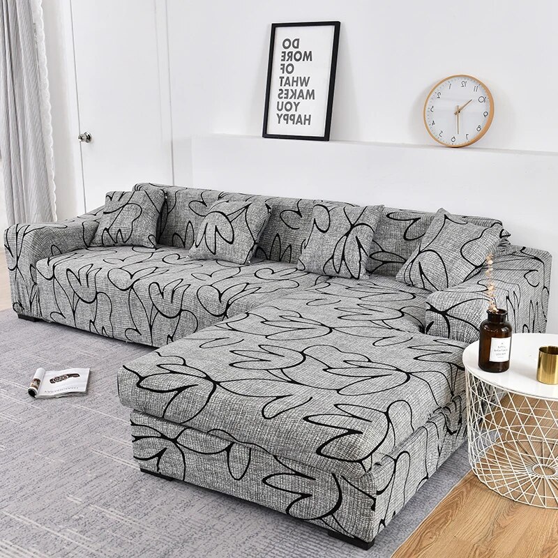sofa cover elastic couch cover sectional chair cover It needs order 2pieces sofa cover if your sofa is corner L-shape sofa