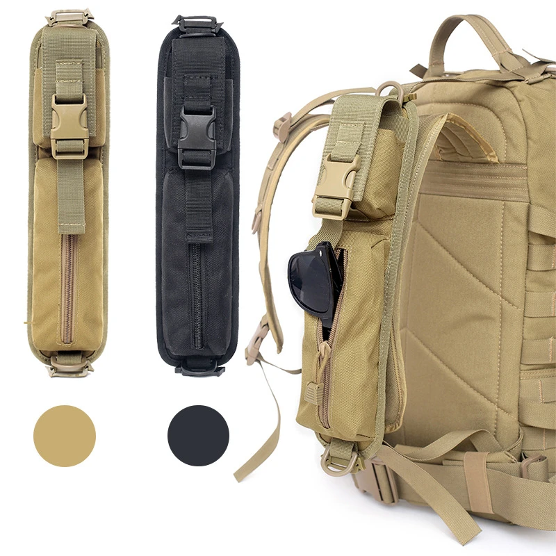 Tactical Backpack Shoulder Strap Sundries Pouch Molle Key Flashlight Pouch Outdoor Camping Hunting Accessories Pack EDC Tool Bag