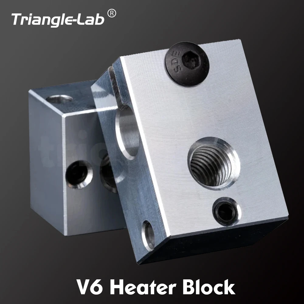 Trianglelab 3D printer parts V6 Heater Block for Sensor Cartridges for v6 HOTEND extruder for PT100 sensor for v6 HOTEND