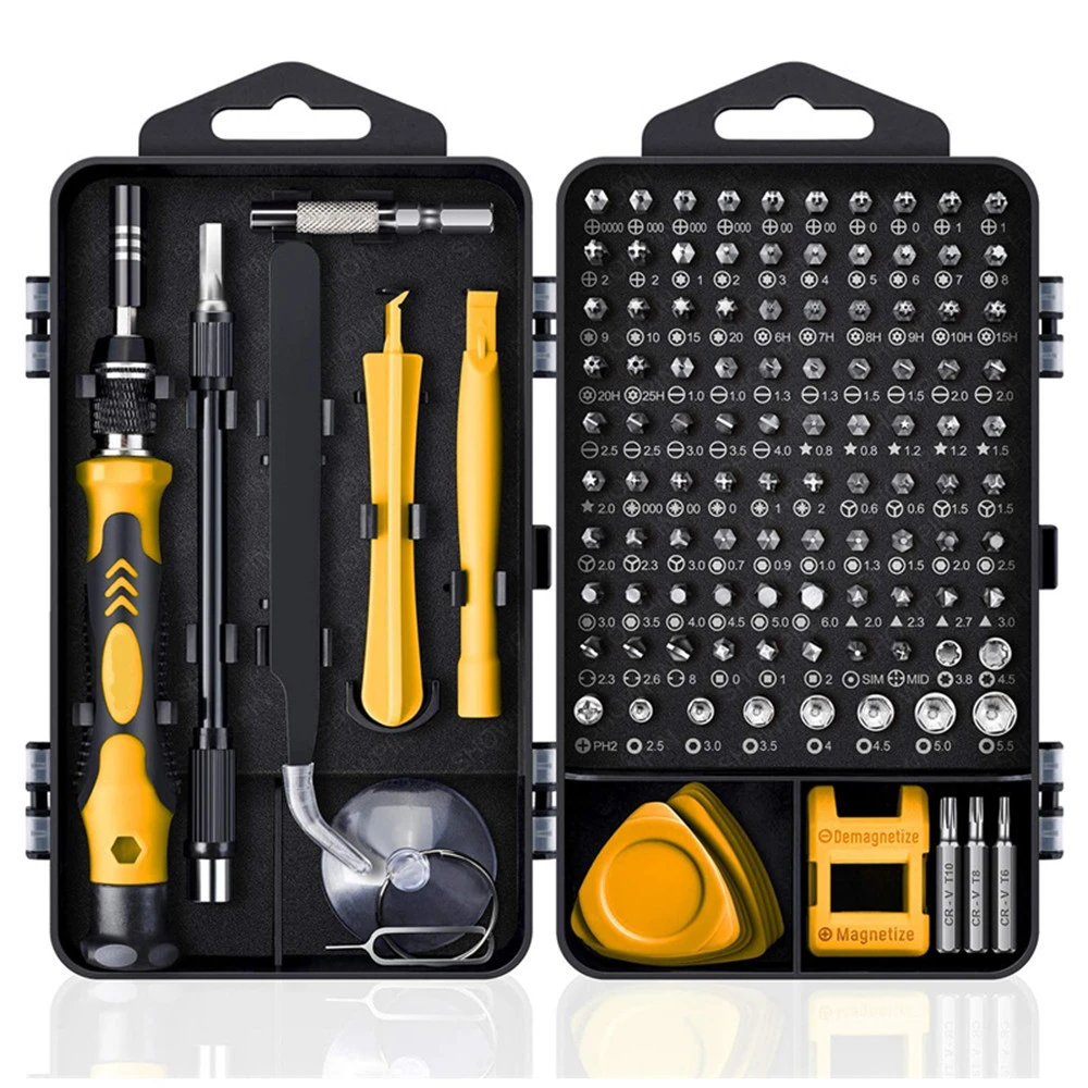 Computer Repair Kit,122 in 1 Magnetic Laptop Screwdriver Kit, Precision Screwdriver Set, Small Impact Screw Driver Set with Case