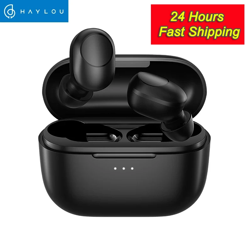 Haylou GT5 TWS Earphone 5.0 Wireless Bluetooth Touch Control HD Stereo Sound Gaming Headphone Wireless Charging Headset