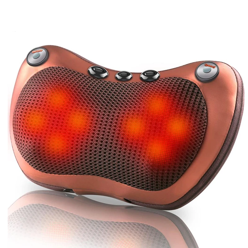 Relaxation Massage Pillow Electric Shoulder Back head massage Heating Kneading Infrared therapy pillow shiatsu Neck Massager
