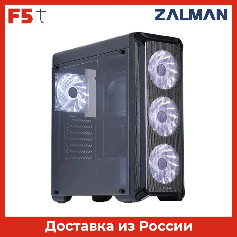 Case Zalman miditower i3 Black (ATX, mATX, Mini-ITX, USB2.0 x2, USB3.0 x 1, without BP) (i3)