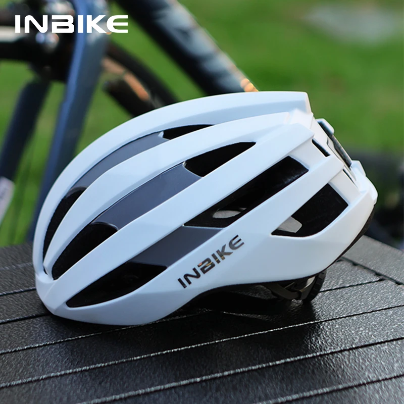 INBIKE Cycling Helmet Bicycle Helmet Magnetic Goggles Mountain Road Bike Helmets Sunglasses Cycling Glasses 3 Lens Bike Helmet