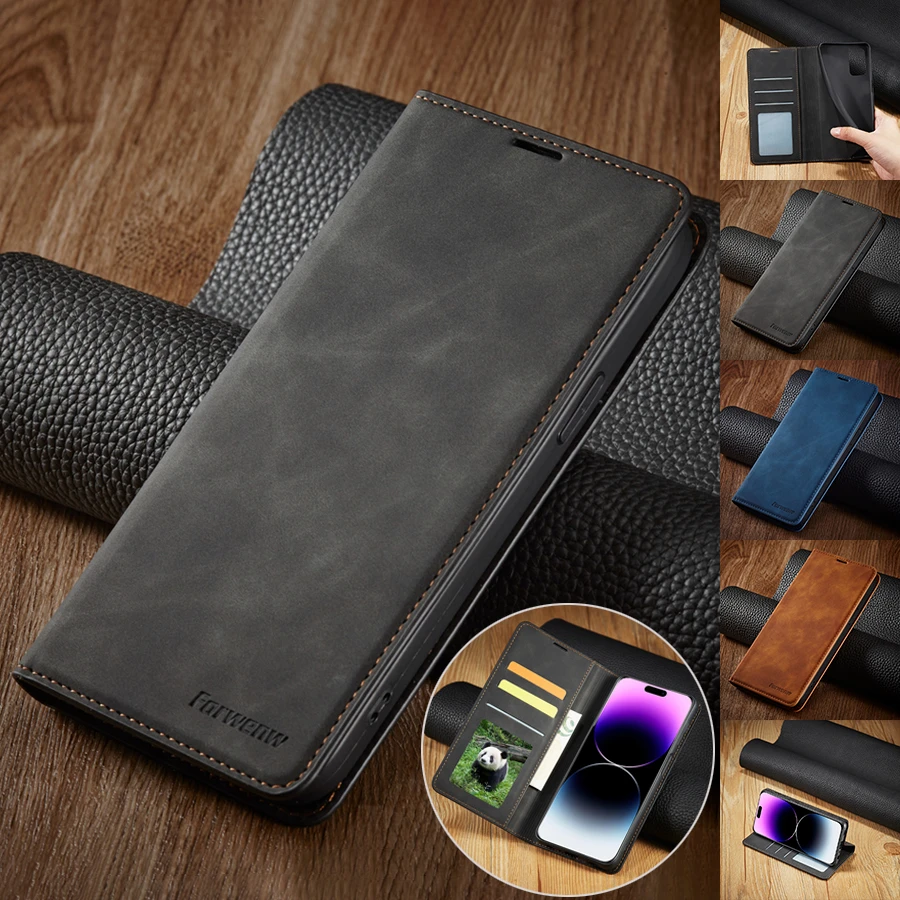 Wallet Magnetic Luxury Leather Case For iPhone 13 Pro Max 13 Mini 12 Pro Max 11 Pro Max SE 2020 XS Max XR X 8/7/6/6S Plus 5S SE