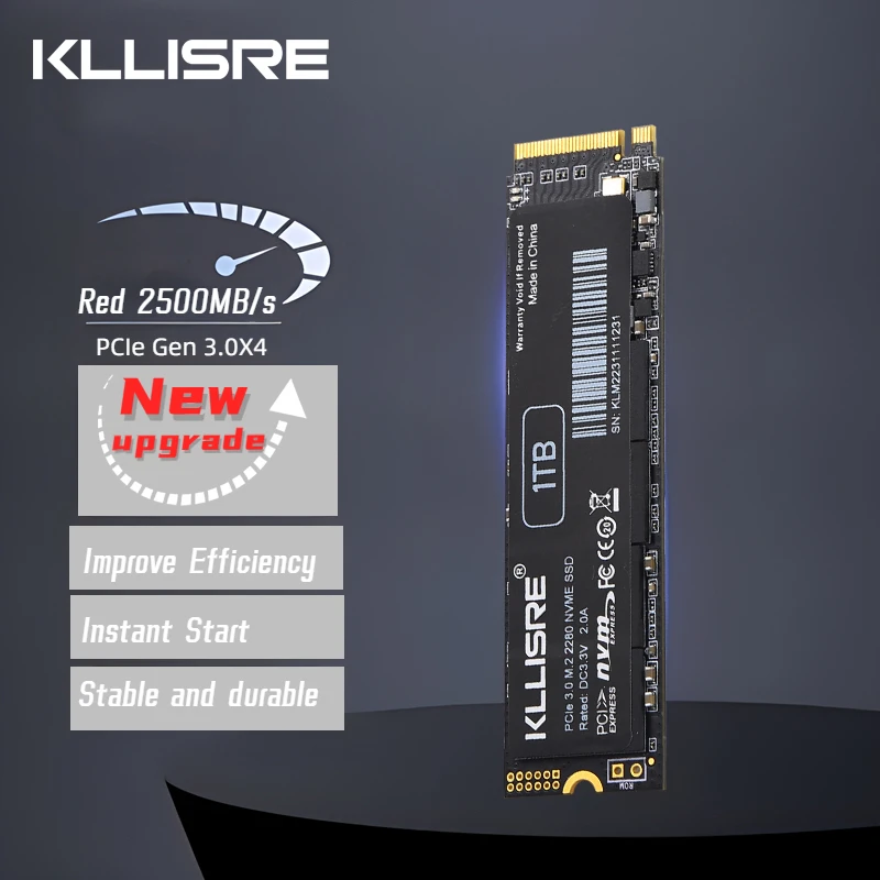 Kllisre M.2 SSD M2 128gb PCIe NVME NGFF 256GB 512GB 1TB Solid State Drive 2280 Internal Hard Disk hdd for X79 X99 B450