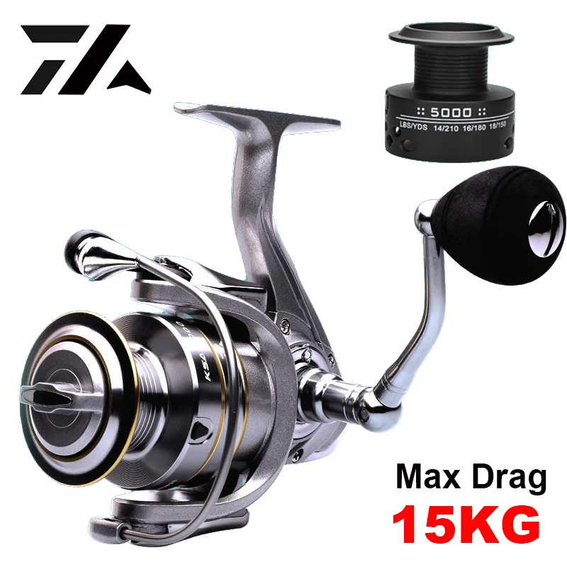 Fishing Reel 14+1BB Double Spool Spinning Reel High Speed Gear Ratio Spinning Reel Carp Fishing Reels Casting Reel For Saltwater