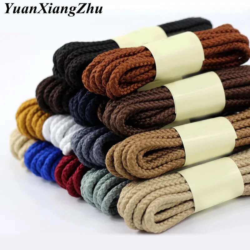 1Pair Top Quality Shoe laces Round Sneakers Shoelaces Solid Boots Shoelace 14 Colors 80 100 120 140 160cm Laces Shoestring