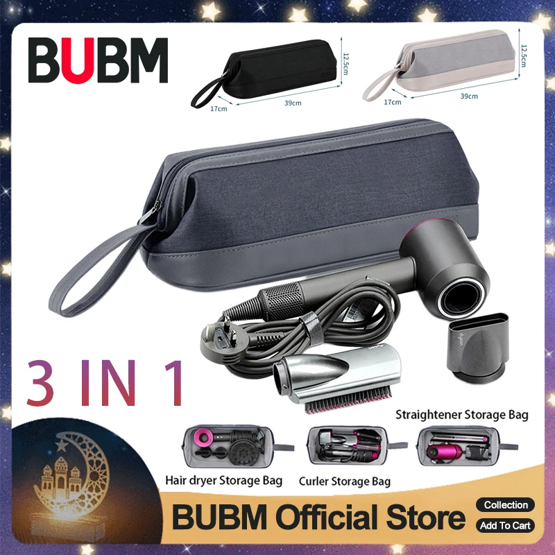 BUBM Salable Dyson Hair Dryer Case Protection Bag Portable Dustproof Storage Bag Organizer for Dyson Hair Dryer