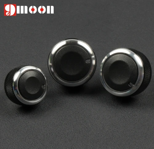 3PCS Air Conditioning Knob Car Air Conditioning Heat Control Switch Knob For Skoda Octavia AC Knob auto accessories