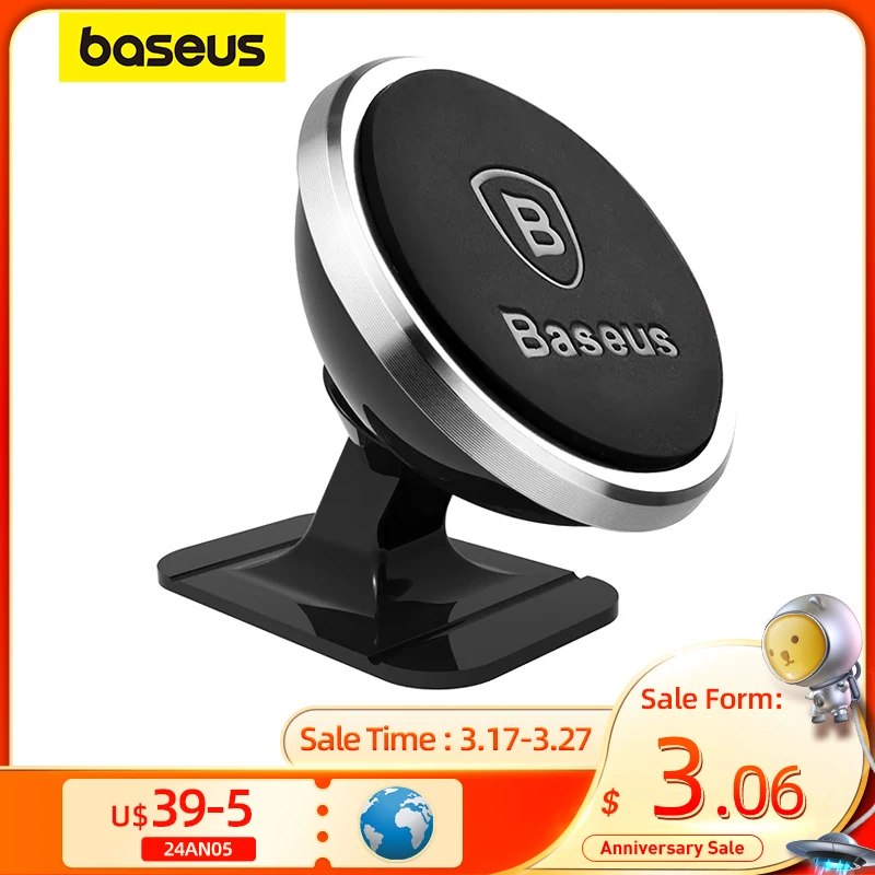 Baseus Magnetic Car Phone Holder For iPhone Samsung Universal Magnet Mount Holder for Phone in Car Cell Mobile Smartphone Stand