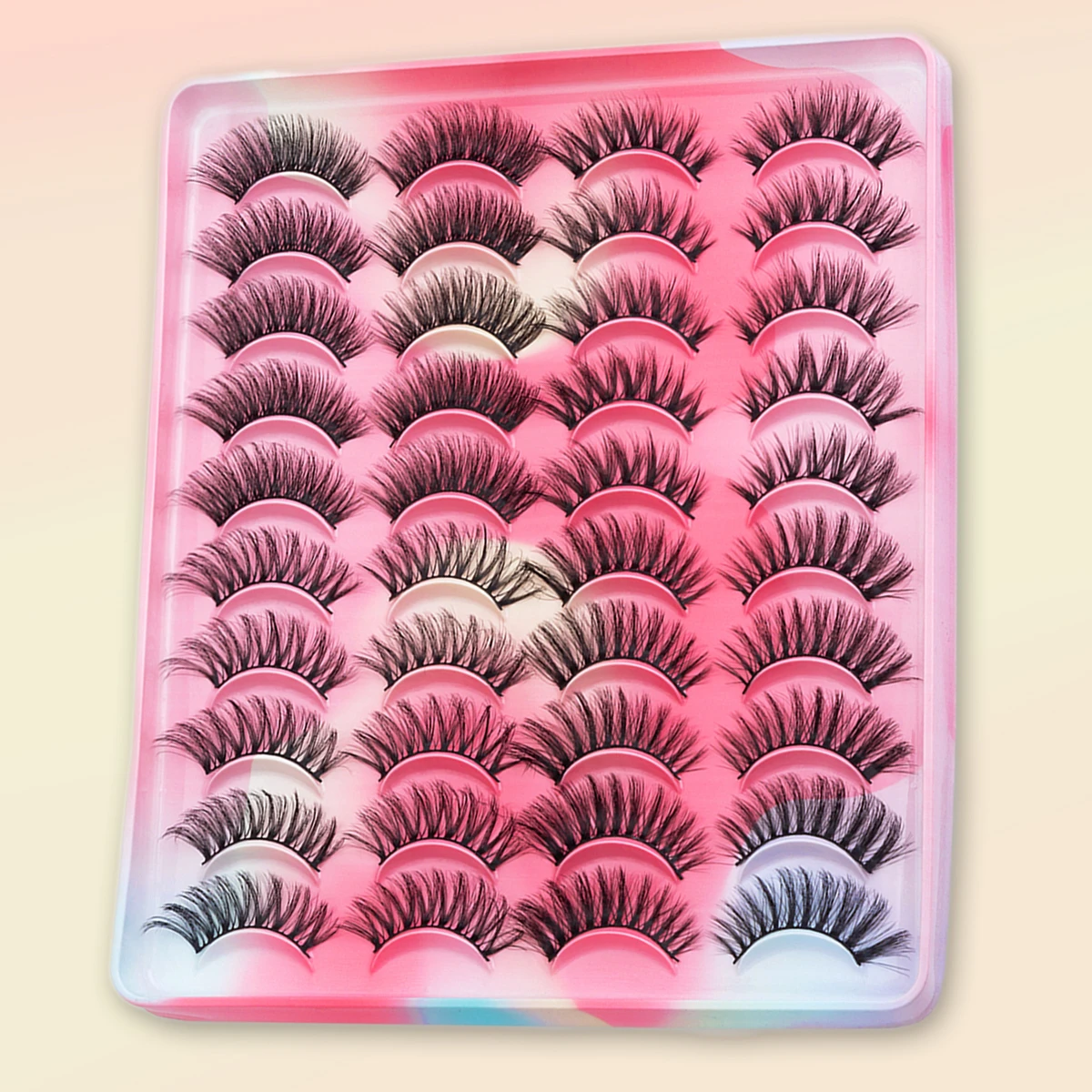 SEXYSHEEP 5/8/20 Pairs 15-20mm Natural 3D False Eyelashes Fake Lashes Makeup Faux Mink Lashes Extension Mink Eyelashes Wholesale