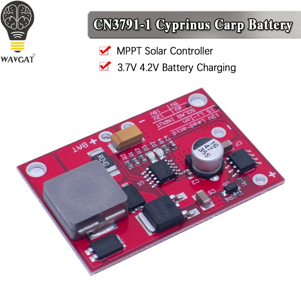 1S MPPT Solar Panel Controller CN3791 6V / 9V / 12V 3A Solar Power Manager Module 18650 Lithium Battery Charging 3.7V