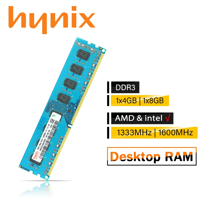 Hynix Chipset PC Desktop 2GB 4GB 8GB PC2 PC3 DDR2 DDR3 800Mhz 1066Mhz 1333Mhz 1600Mhz DIMM module memory 1333 1600 800 mhz RAM