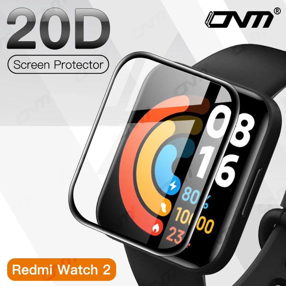 20D Curved Edge Full Soft Protective Film Cover For Redmi Watch / Mi Watch Lite / Xiaomi Color Screen Protector (Not Glass