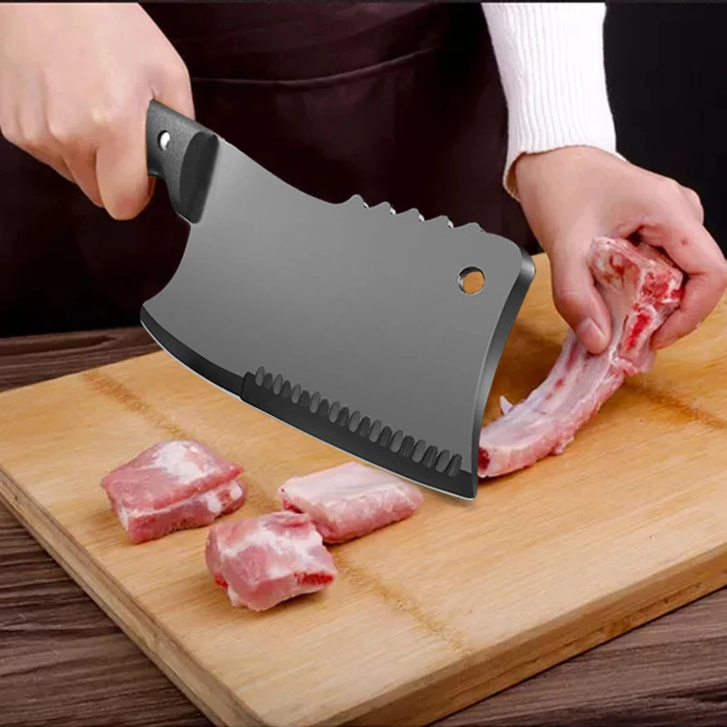 High Hardness Butcher Knife Stainless Steel Bone Chopping Knife Meat Fish Vegetables Slicing Cleaver Kitchen Chef Knife
