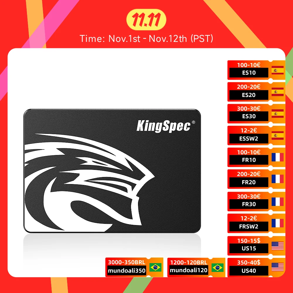 KingSpec SATA3 6GB/S SSD 512GB 7mm hdd 2.5 500gb 1TB 2TB Internal Solid State Drive Hard Drive Hard Disk For Mac Pro mid