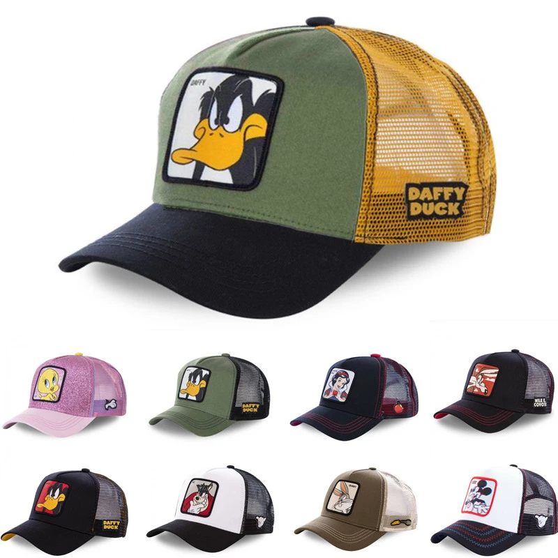 New Brand 62 Styles Disney Minnie Mickey Snapback Cotton Baseball Cap Men Women Hip Hop Dad Mesh Hat Trucker Hat Dropshipping