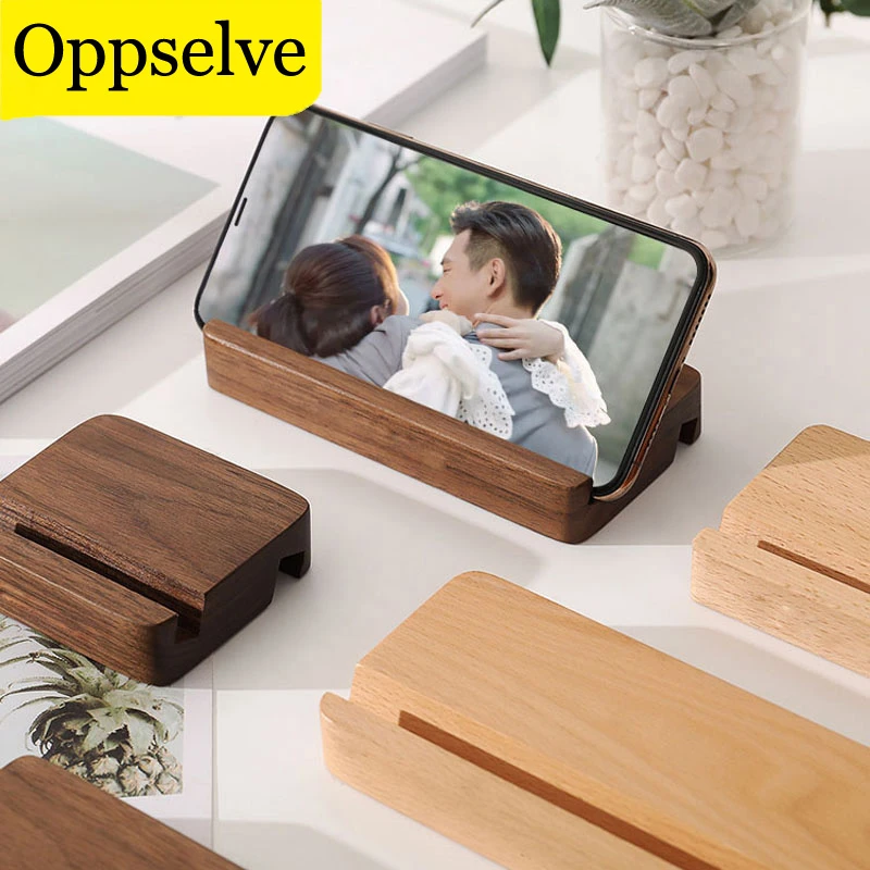 Universal Wooden Phone Holder for iPhone 11 Pro Max X XS Mobile Phone Bracket For Samsung S10 9 Tablet Stand Desk Phone Support