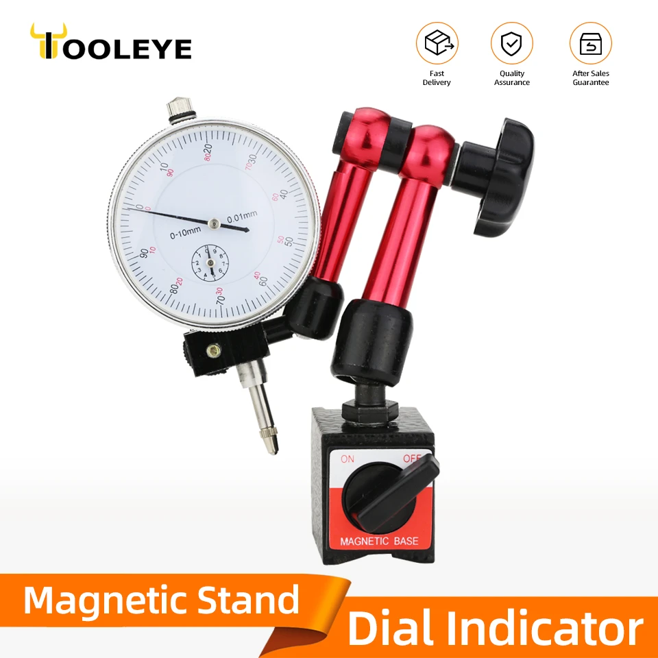 Dial Indicator Magnetic Holder Dial Gauge Magnetic Stand Base Micrometer Measuring Tool Hour Type Indicator Measurement Tools
