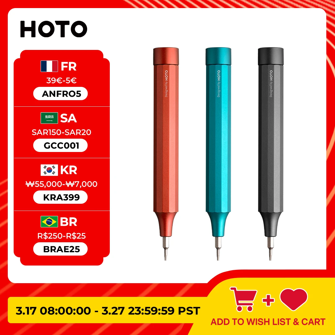 HOTO 24 IN 1 Precision Screwdriver, Mini Screwdriver Set, Multi-functional Screw Driver, Magnetic Storage Box for 24PCS Bits