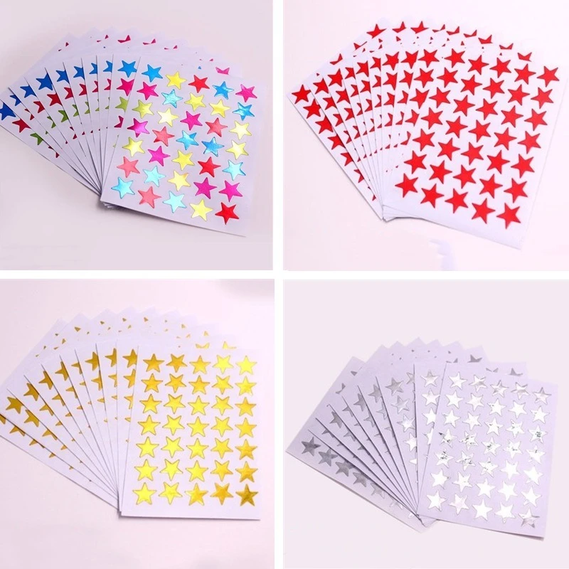 10 Sheets/pack Star Series Decorative Stickers DIY Stationery Paper Stick Label for Scrapbooking Album Diary Decoration