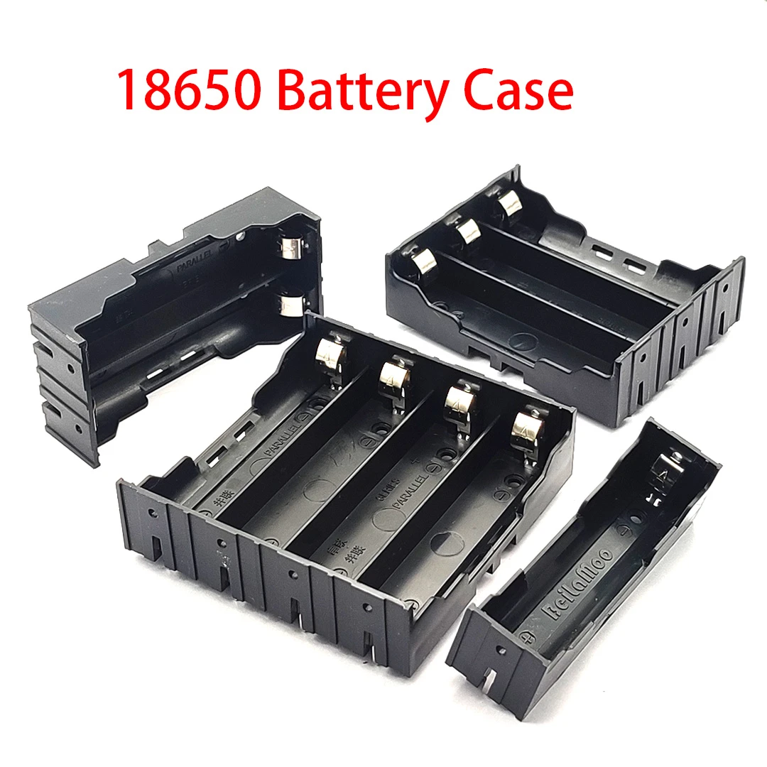 1/2/3/4 Section Plastic 18650 Battery Case 18650 Battery Holder 18650 Battery Box For 18650 Rechargeable Battery drop shipping