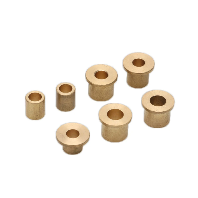 12PCS Mini Brass Bushing Shaft 4x8/5x8/4x6/4x7mm Rudder Flange Shafting Sleeve Bearing for RC Boat Robot DIY Model Accessories