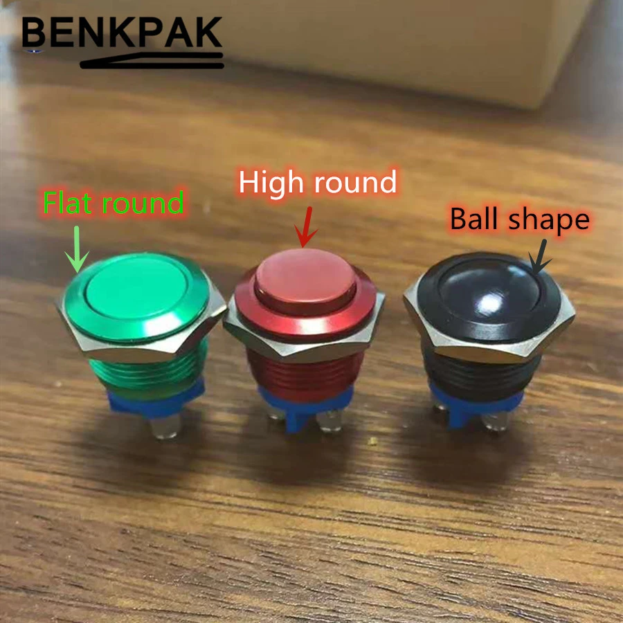 16mm  19mm Waterproof Momentary Metal Push Button Switch