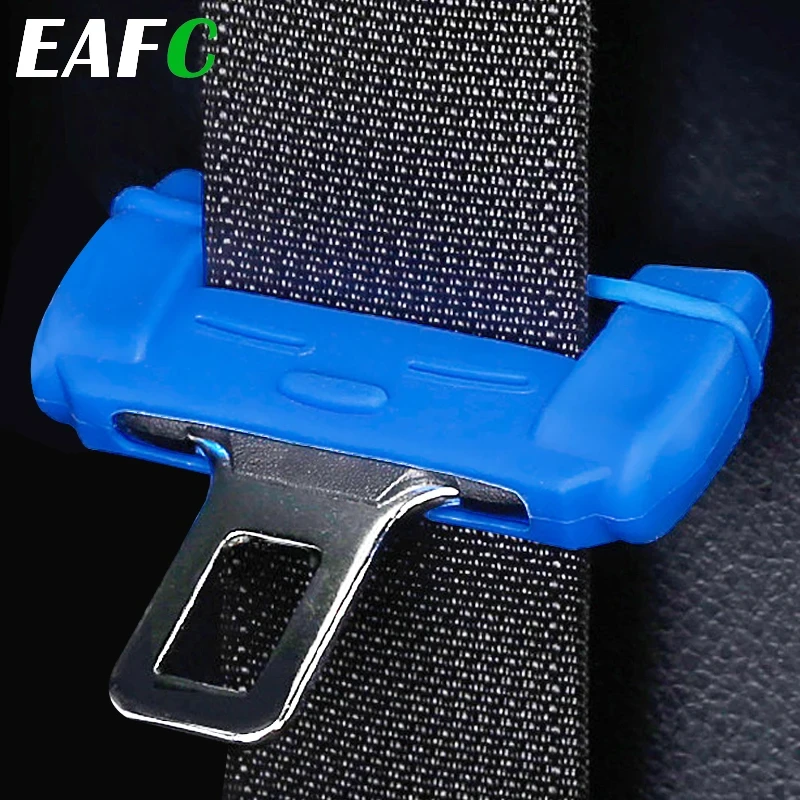 Universal Car Safety Belt Buckle Protector Silicon Anti-Scratch Seat Belt Buckle Clip Interior Button Case Anti-Scratch Cover