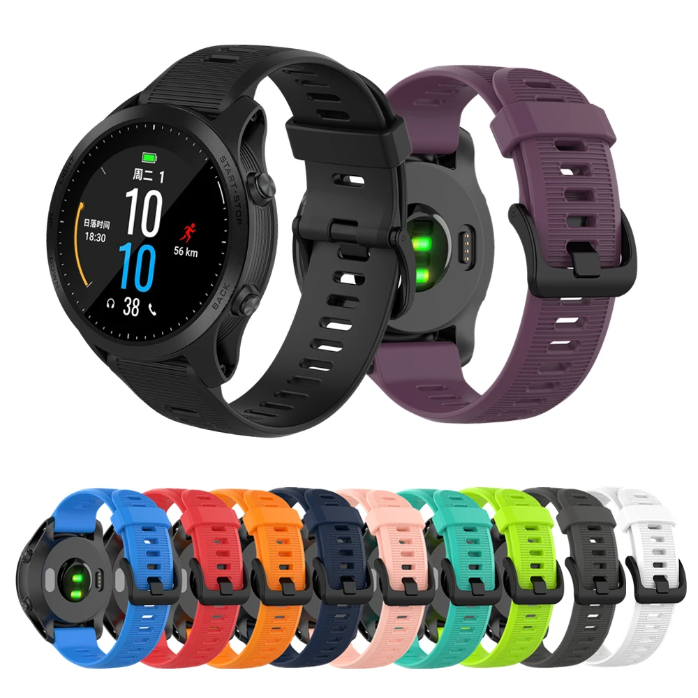 22mm Watch Band For Garmin Fenix 5 / 5 Plus Strap For Garmin Forerunner 935 945 S60 S50 Quatix5 Fenix6S Silicone Sport Watchband