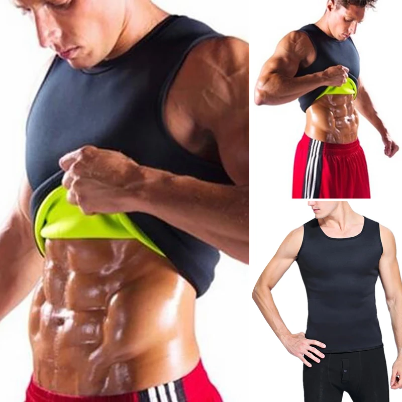 Dropshipping Slimming Belt Belly Men Slimming Vest Body Shaper Neoprene Abdomen Fat Burning Shapewear Waist Sweat Corset Sports