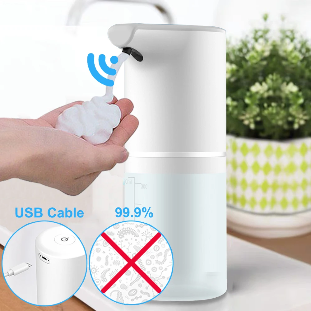 Touchless Automatic Sensor Soap Dispenser Foam USB Charging Smart Infrared Sensor Liquid Soap Dispenser Hand Sanitizer