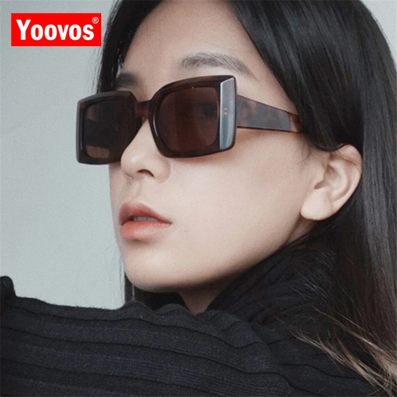 Yoovos 2021 Sunglasses Women Square Sunglasses Women Retro Luxury Men's Glasses High Quality Sunglasses For Women Eyeglasses