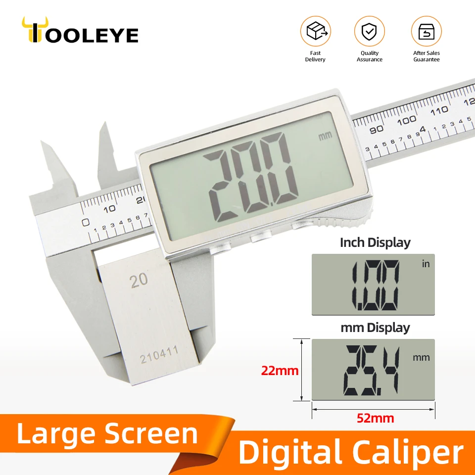 Electronic Digital Caliper Carbon Fibre Vernier Calipers Plastic Gauge Micrometer Ruler Measuring Tools Instrument 150mm/100mm